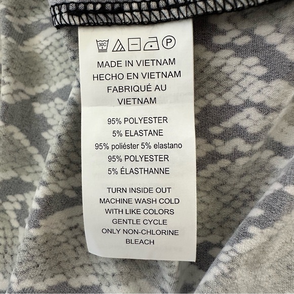 Michael Kors 3X Plus Olive Green Snake Print Midi Stretch Dress Sleeveless Vneck - Picture 11 of 12